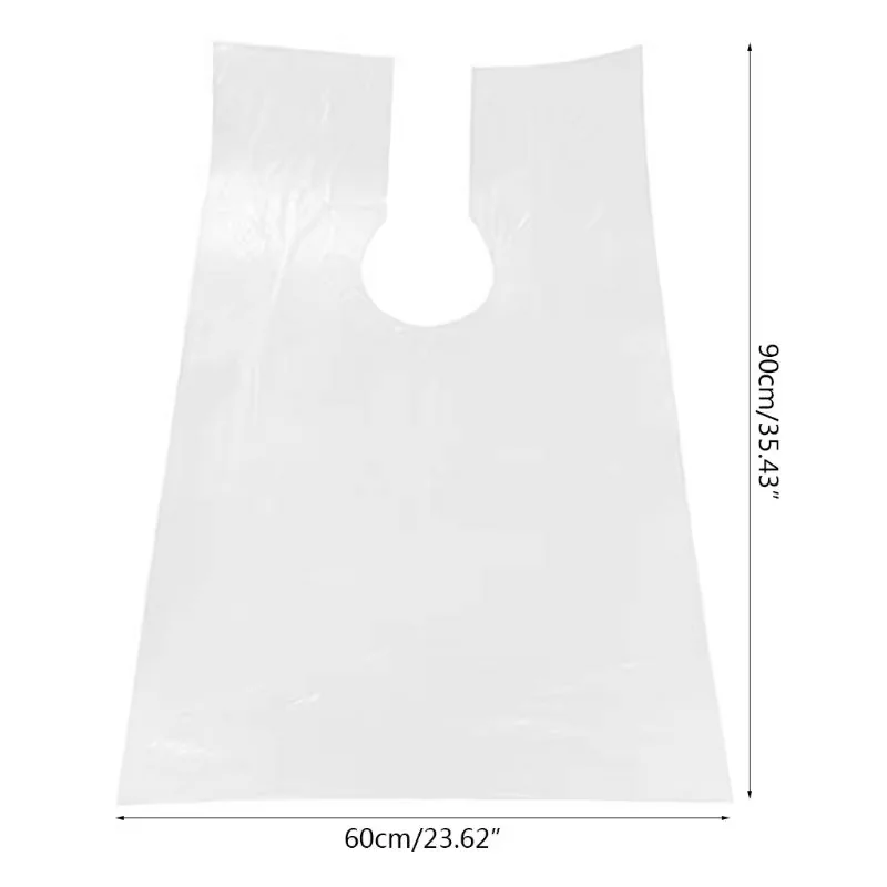 100Pcs 60*90cm Disposable Waterproof Barber Cape Hairdressing Shawl Barbershop Salon Apron Barber Supplies Professional view 6