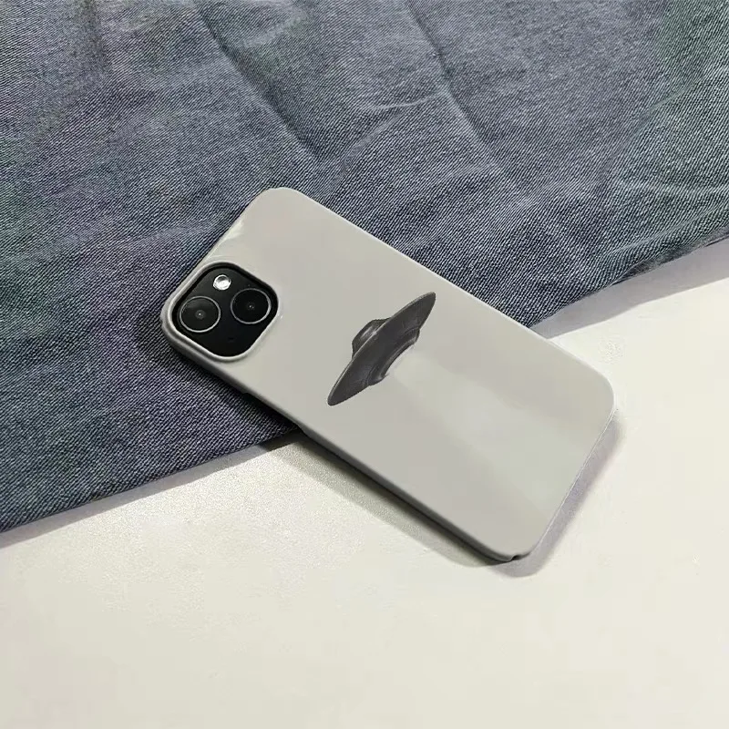 韓国ニッチデザインUFOスマホケース iPhone 17 16E 15 14 Plus 13 Mini 11 Pro Max 12 Pro XS XR SE対応 バックカバー
