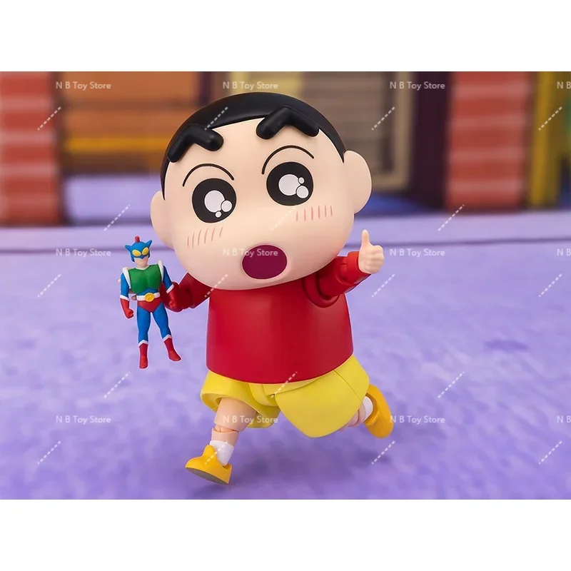 En Stock figurines Bandai originales S.H.Figuarts SHF Shinnosuke Nohara 8.5 CM figurines d'action Anime modèle Collection jouets cadeaux