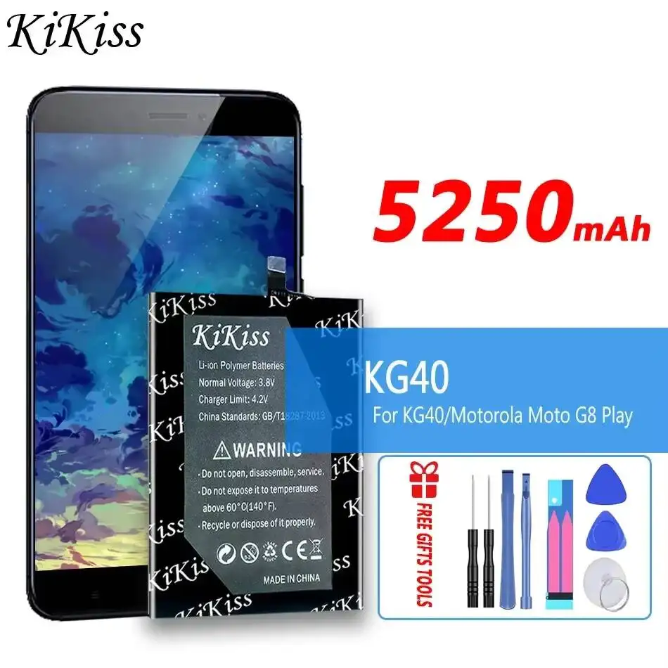 

Аккумулятор KG40 5250 мАч для Motorola Moto G8 XT2045-1, G8 Play XT2015-2, E7 XT2095, G Fast XT2045-3, One Macro Dual Sim XT2016-2