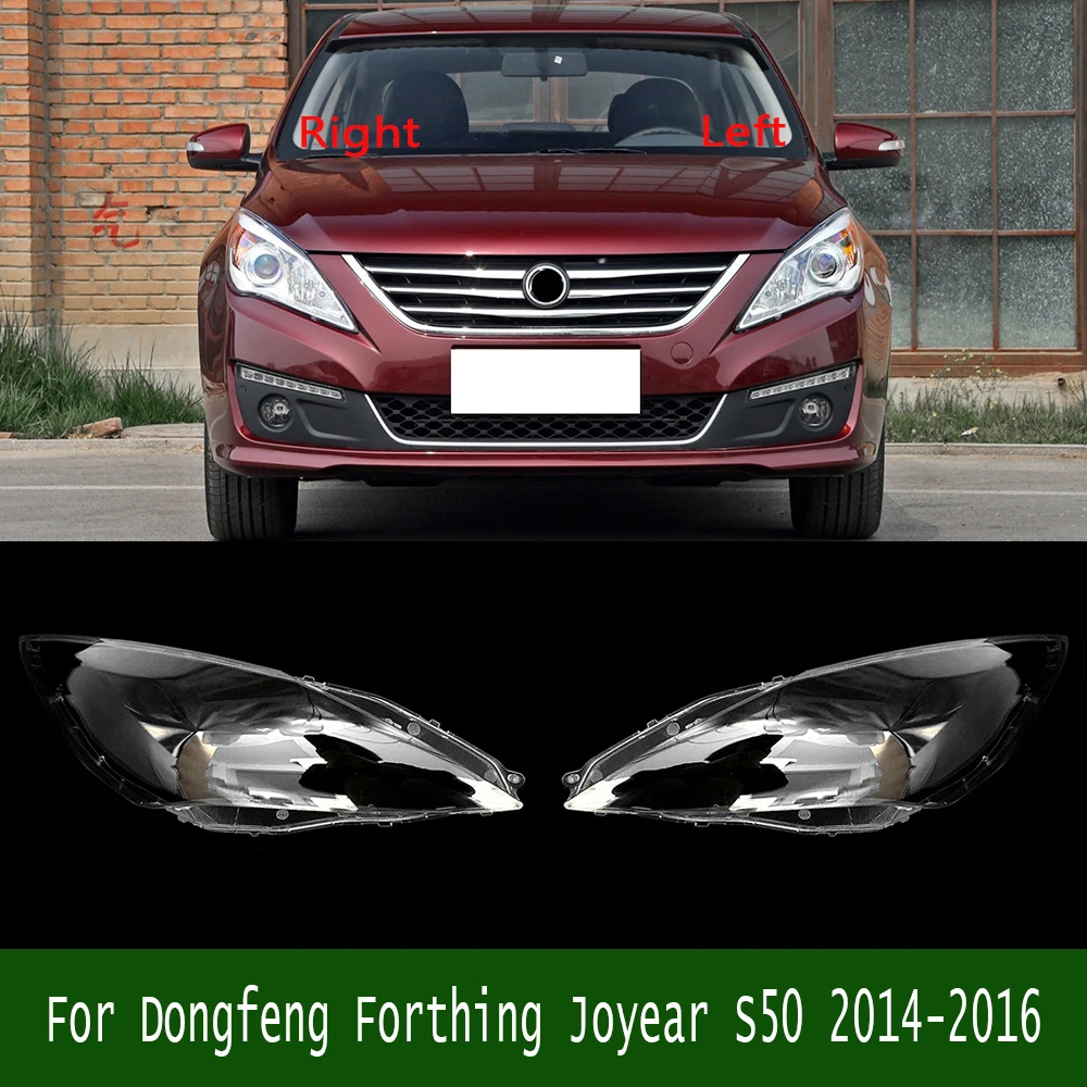 

For Dongfeng Forthing Joyear S50 2014-2016 Lamp Shade Headlight Shell Plexiglass Replace Original Lampshade