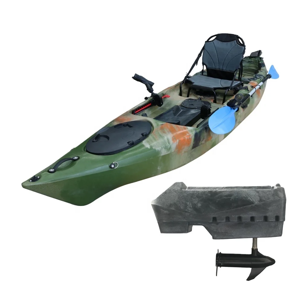 12.46' Kayak Sit On Top Fishing Motor Kayak With Electric Motorized Kayak