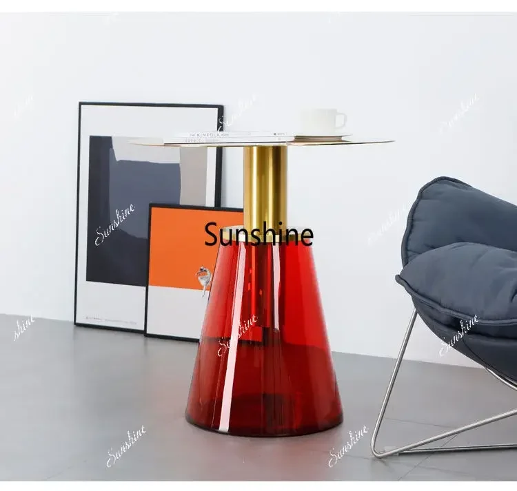 Creative living room light luxury round metal corner tableT*
