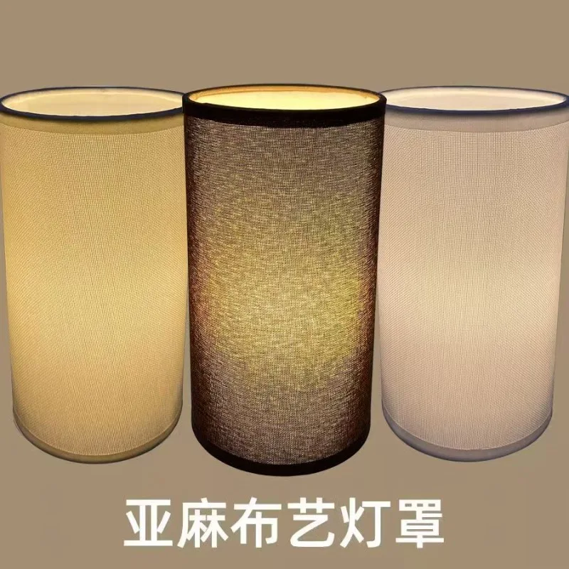 White Lamp Shade, Barrel Cloth Small Lampshade for Table Lamp and Floor Light, 6x10x7.5