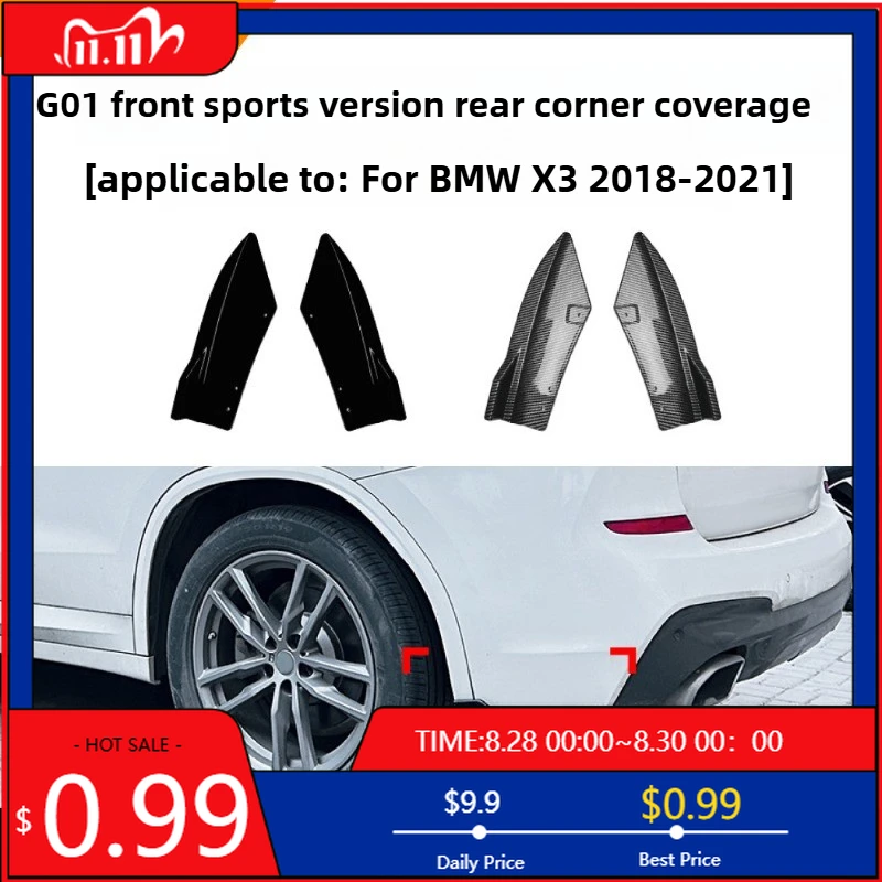 

Горячие украшения для BMW X3 G01 2018-2021, угловая наклейка на заднюю лопасть ветра, аксессуары для внешней модификации автомобиля Interio