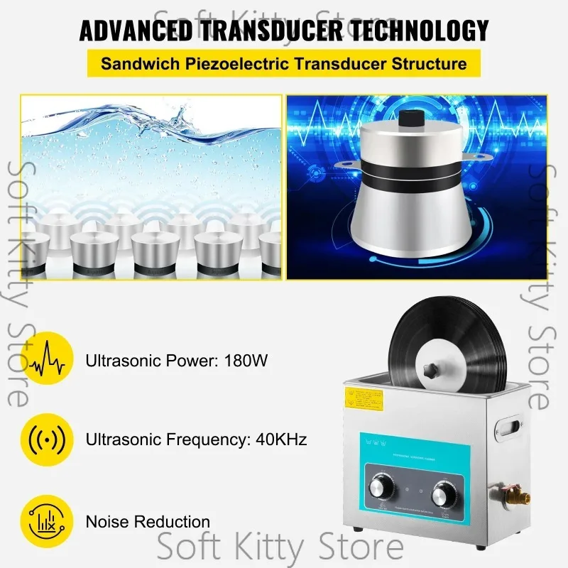 6.5L Ultrasonic Cleaner Portable Washing Machine Cleaner Knob Mini Portable Washing Machine Lenses Dental Cleaning Tools