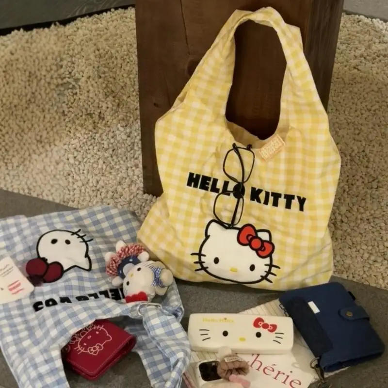 

Sanrio Hello Kitty Kawaii Lightweight and Versatile Cartoon Handbag Miscellaneous Storage Leisure Shoulder Bag Gift for Girls