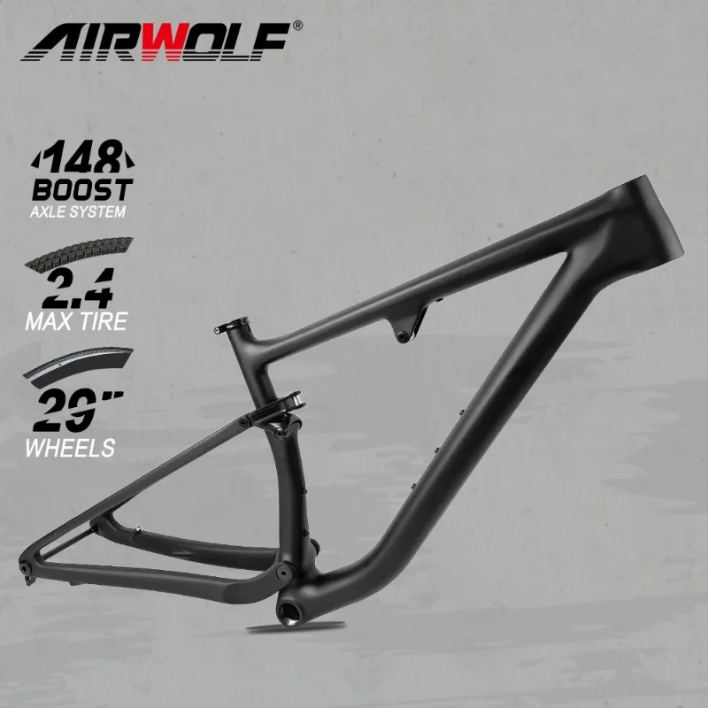 

Airwolf 29er Carbon MTB Bike Frame Bicycle Framework Accessories 29 Boost 12*148 Frameset Cycling Parts Custom Pieces