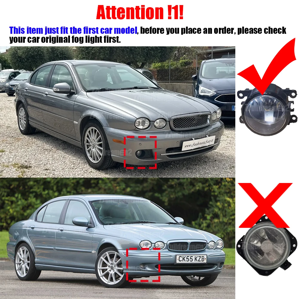 2 X 30W H11 Car Front LED Fog Light DRL Daylight 12V For Jaguar X-Type Xtype (CF1) 2001 2002 2003 2004 2005 2006 2007 2008 2009