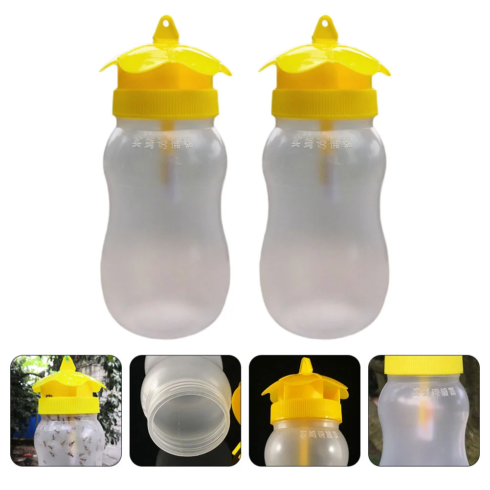 2Pcs Trap Fly Fruit Field Attractants for Orchard (Yellow) Fruit Field Trap Bee Catcher Physical