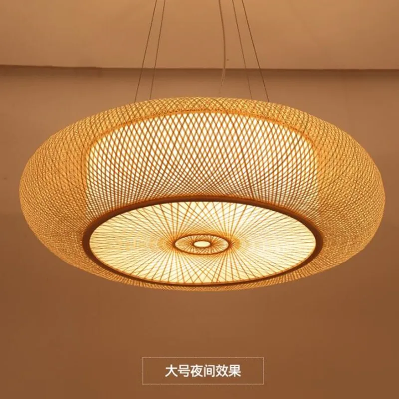 

Modern Bamboo Pendant Light Chinese Style Hanging Lighting Bamboo Pendant Lamps for Living Room Dining Room Lighting Home Deco