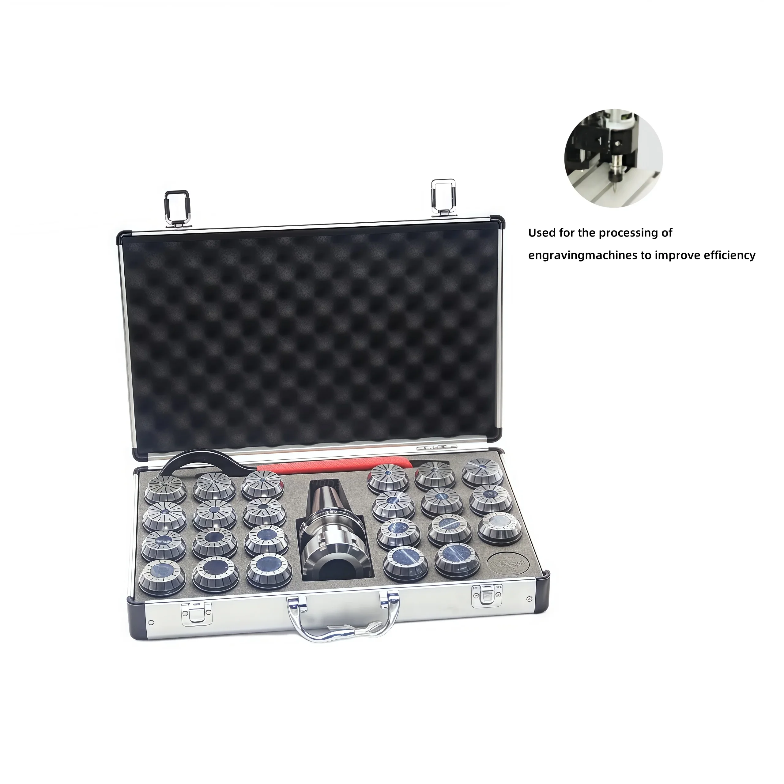 

Новинка 2026 года: Набор Shengda CAT40 ER40 длиной 100 мм с цангой ER 0,008 мм, поддержкой охлаждения и легкой сменой инструмента