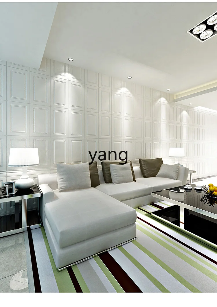 LTT 3d three-dimensional wall sticker waterproof and anti-collision wall sticker soft package decorative foam wallpaper