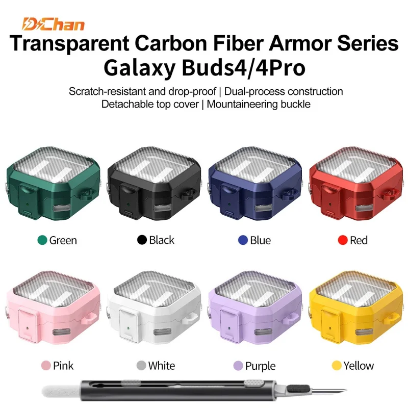 Earphone Case For Samsung Galaxy Buds 4 buzz 4 Pro Safety lock Shockproof Full Cover For 2026 Samsung Buds4 4 Pro Coque Fundas ﻿