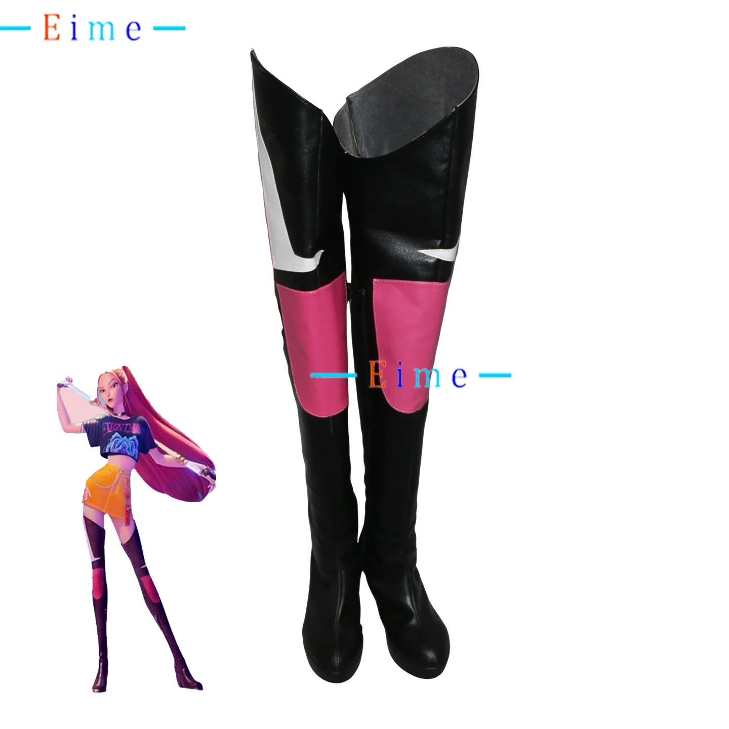 Kpop Mira Cosplay Shoes Anime Accessories Cosplay Props Halloween Carnival Boots PU Leather Shoes Custom Made