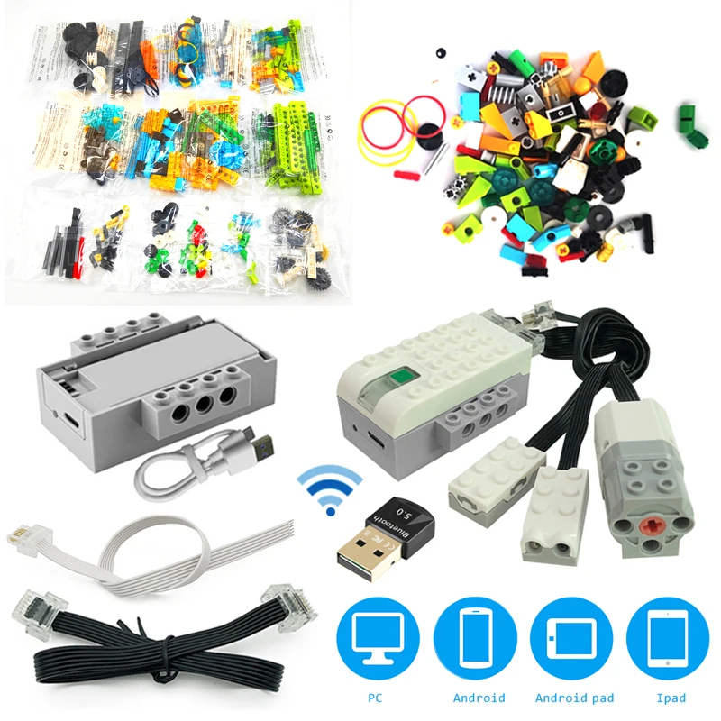 Nuova serie educativa WeDo 2.0 Smart Hub batteria ricaricabile adatta per 45300 Core Set motori medi 21980 45303 giocattoli