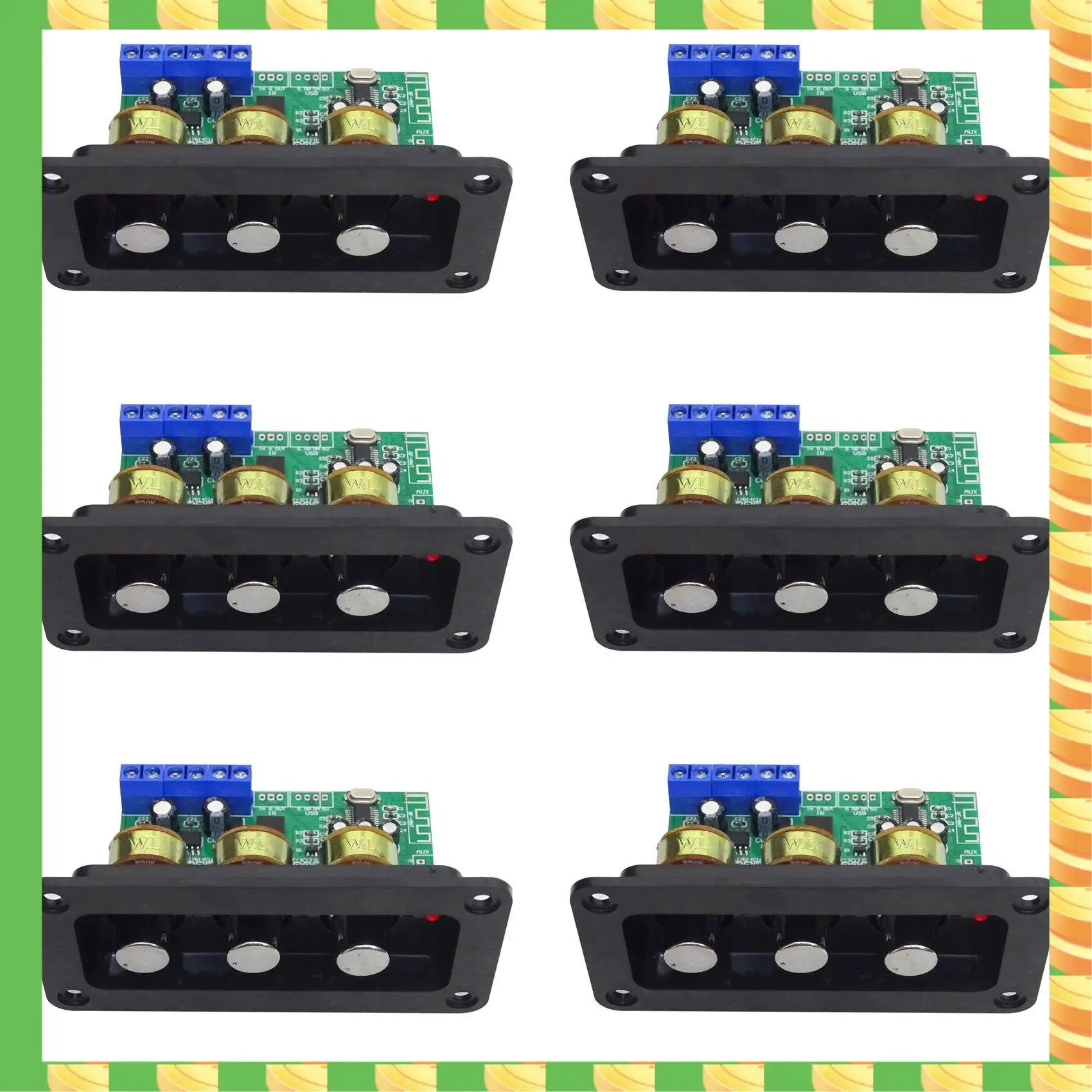 

AB53 6X Bluetooth усилитель мощности аудио плата 20Wx2 стерео усилитель звука AUX U диск декодер регулировка высоких частот