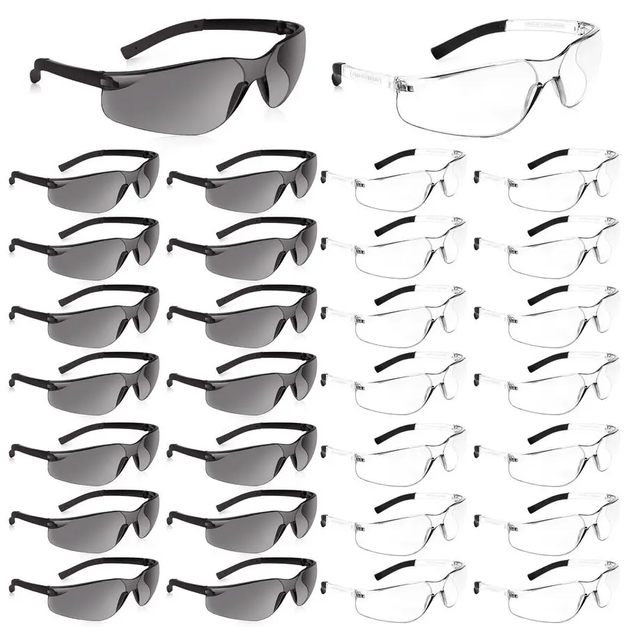 

Pack Safety Glasses ANSI Z87.1 Scratch Resistant Eyewear for Women Man Lab Goggles Eye Protection