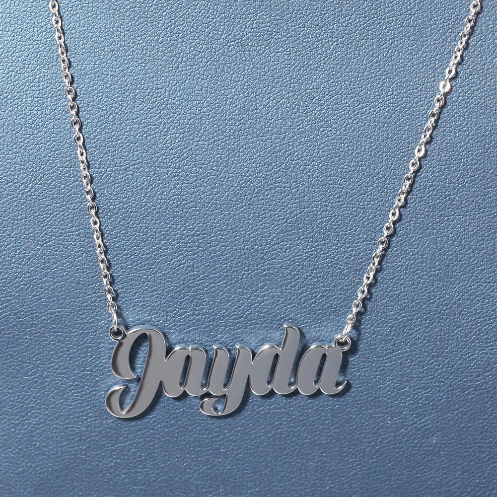 Lateefah Customed Jewelry  Name Necklace Stainless Steel Necklaces for Women Girls Pendant Chain Necklace