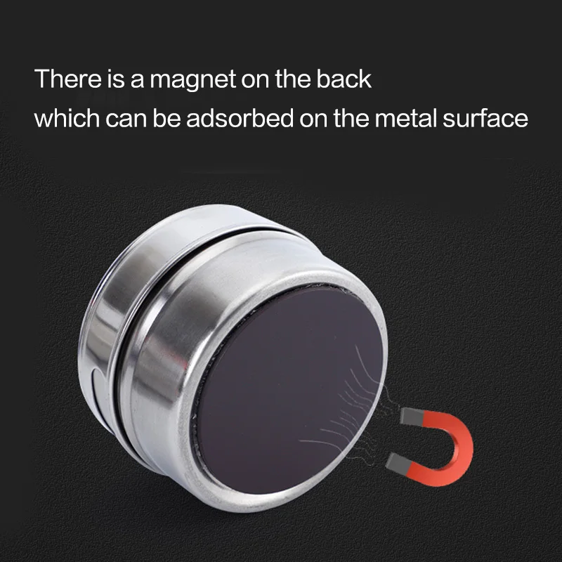 Magnetic seasoning box stainless steel salt pepper jar Wall-mounted Barbecue Storage Box shaker bottle Spices tank with Stickers