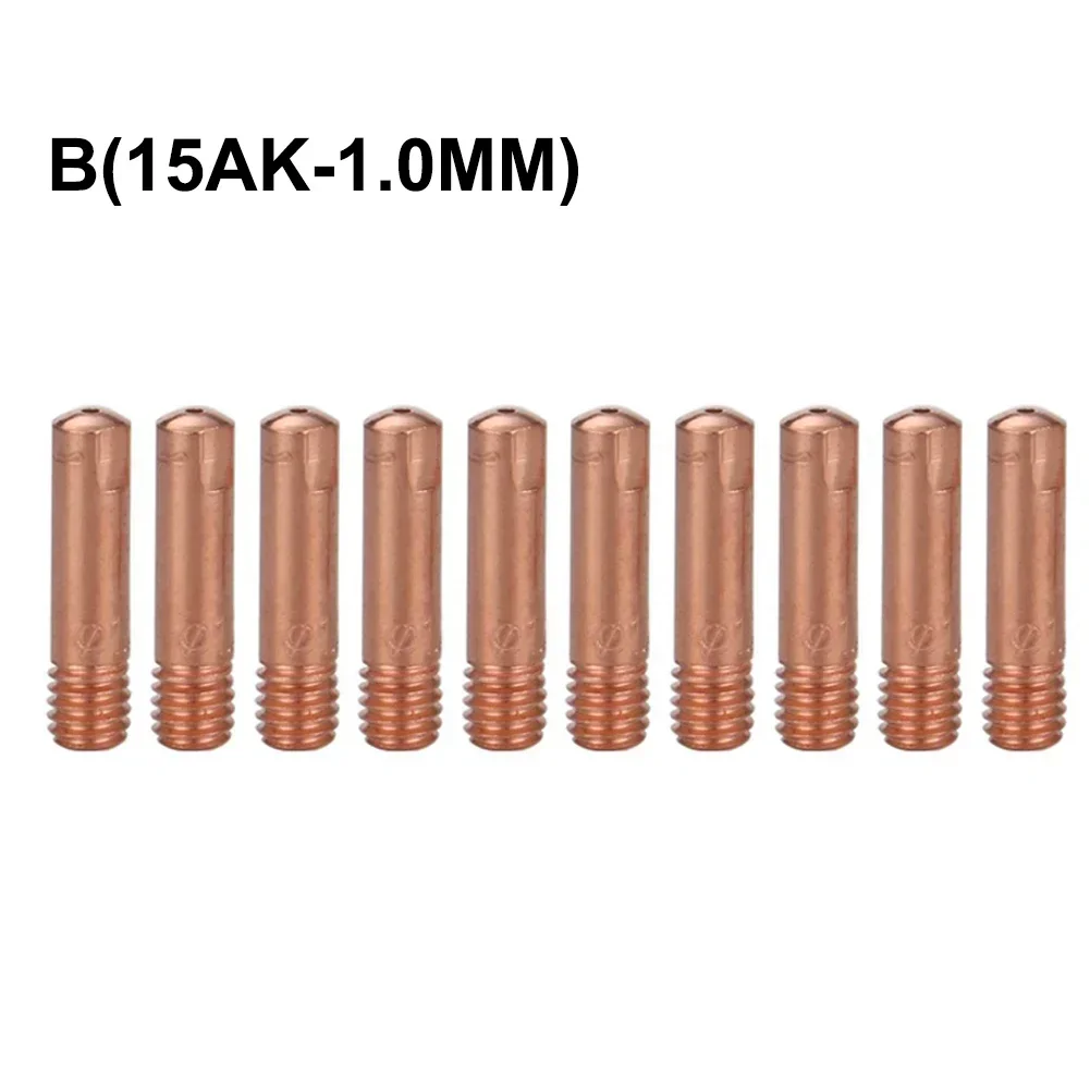 Contact Tip Set 15AK Welding Tips Industrial Welding Simple Structure Corrosion Resistant Excellent Conductivity