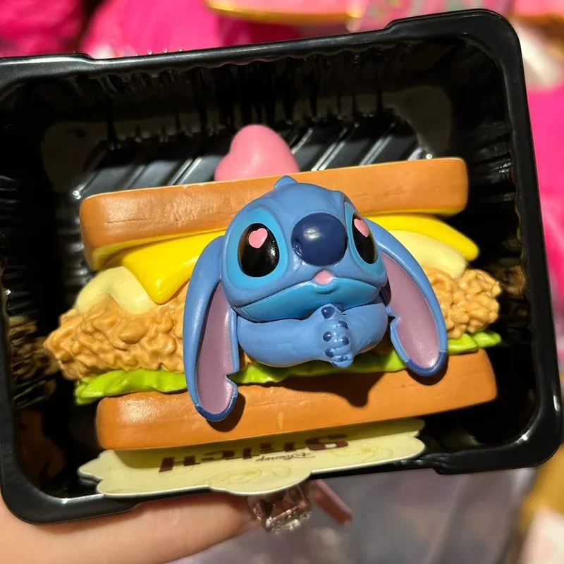 Disney Lilo & Stitch Sandwich Stacking Blind Box Toys Anime Figure Mystery Box Tabletop Ornaments Collection Girl Surprise Gifts