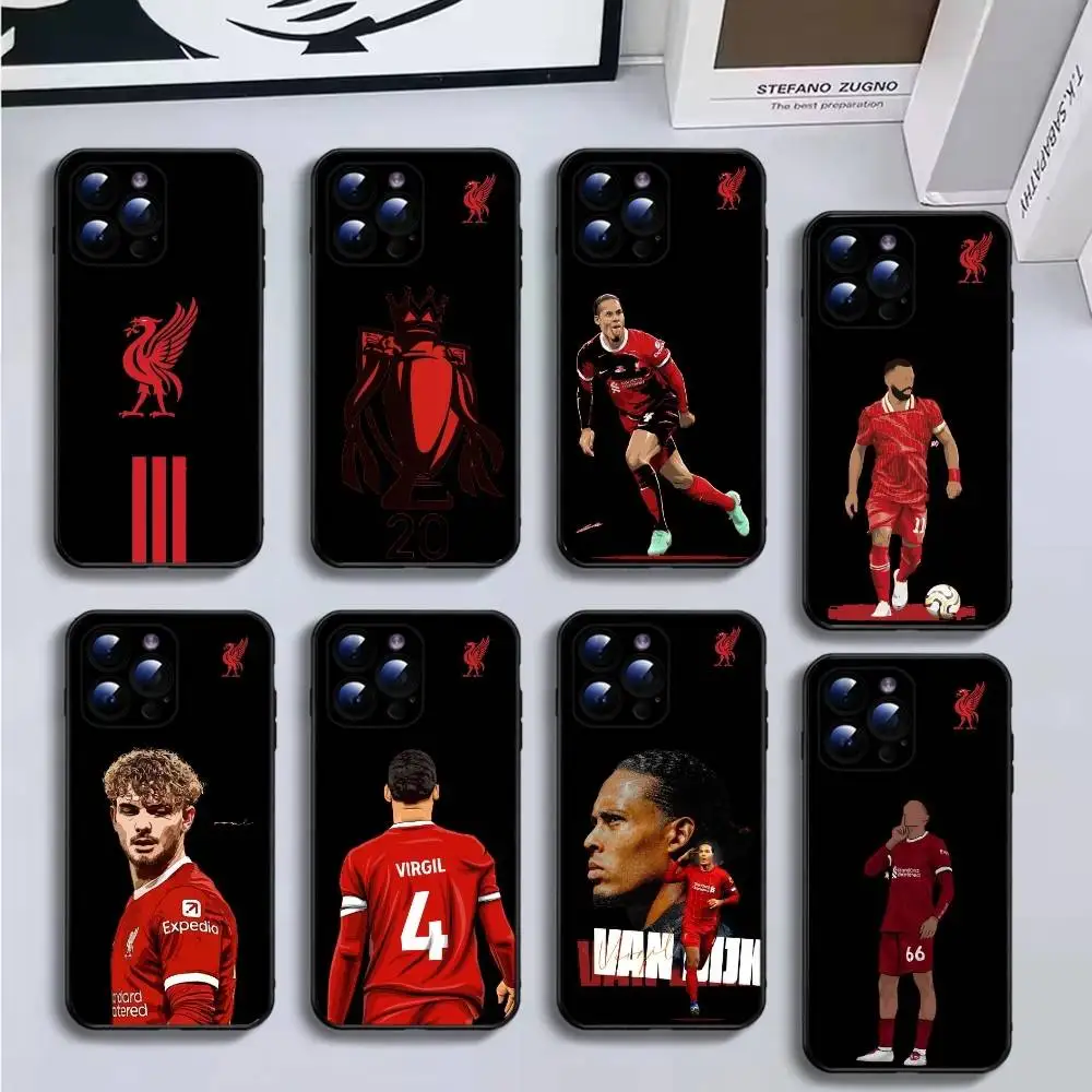 

S-Liverpool-s Phone Case For iPhone17,16,15,14,13,12,11 Plus,Pro Max,Soft Black Cover