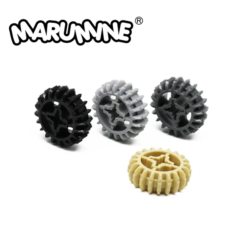 

Marumine 10PCS MOC Double Conical Wheel 32269 Gear Accessories for Mechanics Car Robot Construction Blocks Children's Toys