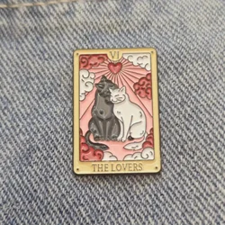 Cute cartoon cat pin, cuddle lover style, suitable for boys and girls to wear with costumes as a gift