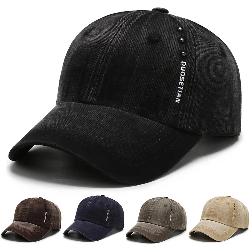 

Spring Summer Outdoor Sport Baeball Cap Caual Veratile Wahed Fabric Dad Hat Simple Sunhade Sun Protection Hat