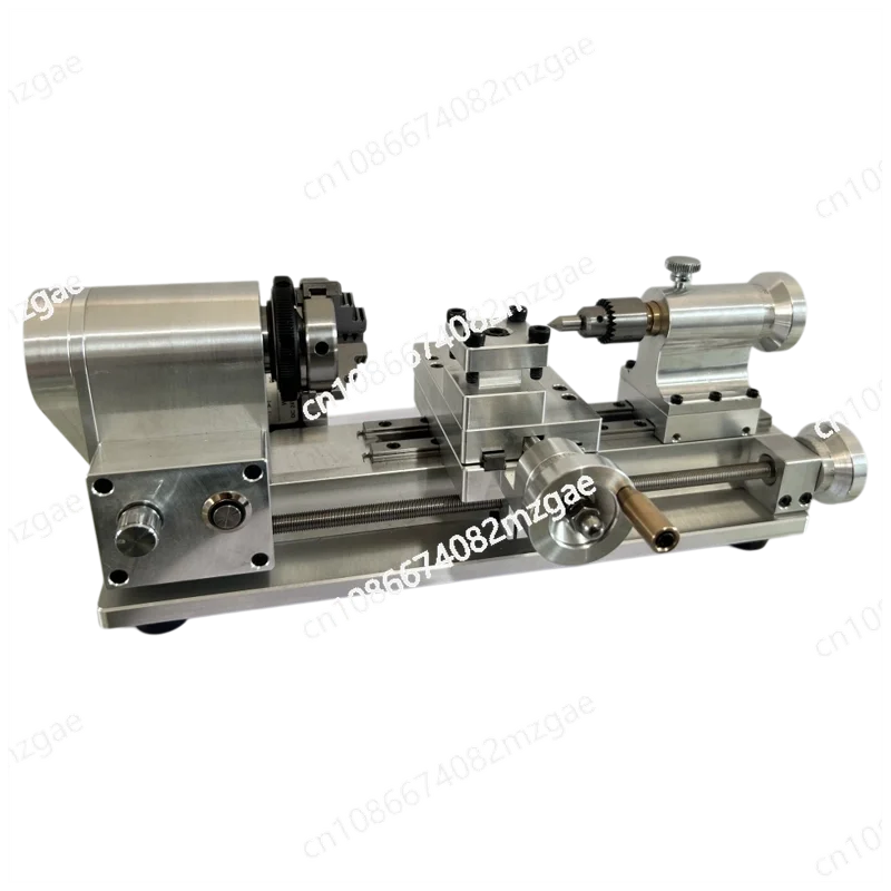 DIY Mini Lathe Machine Tool - 3-33 Cart Capacity for Stainless Steel Aluminum Iron Copper with 10mm Through Hole