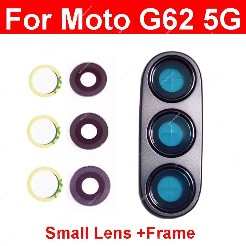 

Рамка для объектива задней камеры Motorola Moto G62, фотообъектив для задней камеры, стекло с рамкой, держатель крышки, запасные части для ремонта
