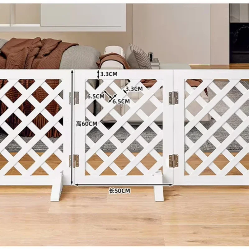 #Extendable Dog Fence Oversized Privacy Folding Wooden Dog Fence Barrier To Stairs Extendable Barrera Para Mascotas Dog Supplies