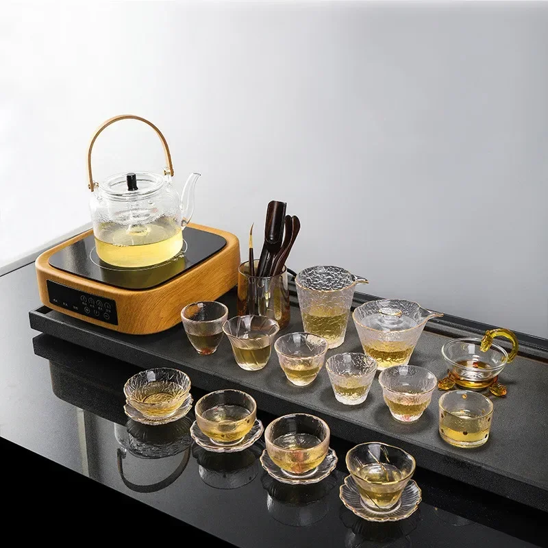 Whisky glass High-end high appearance level Japanese creative glass beer glass household cup  Glass Tea Cup with Gold Rim
