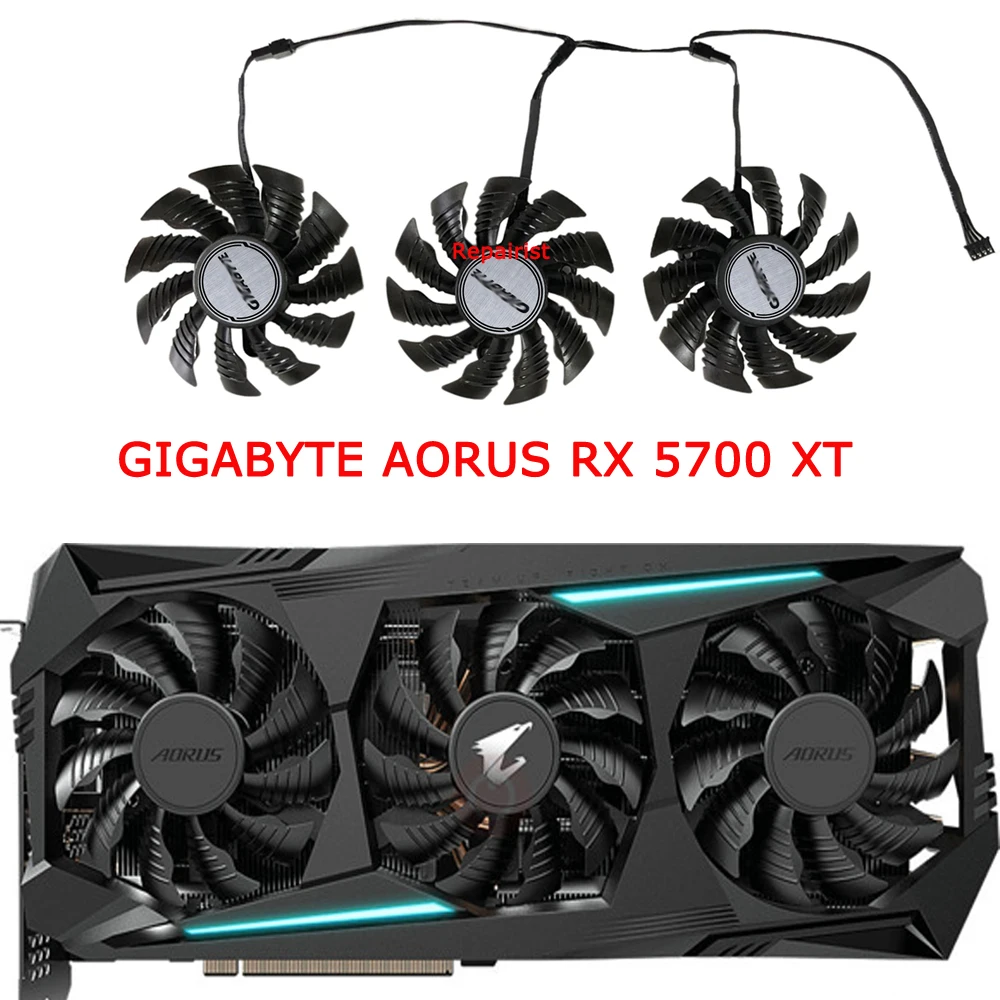 Dispositivo di raffreddamento GPU, ventola della scheda grafica, T128015SU, diametro 82MM, per GIGABYTE RX 6900XT GAMING OC,per GIGABYTE RTX 2080Ti