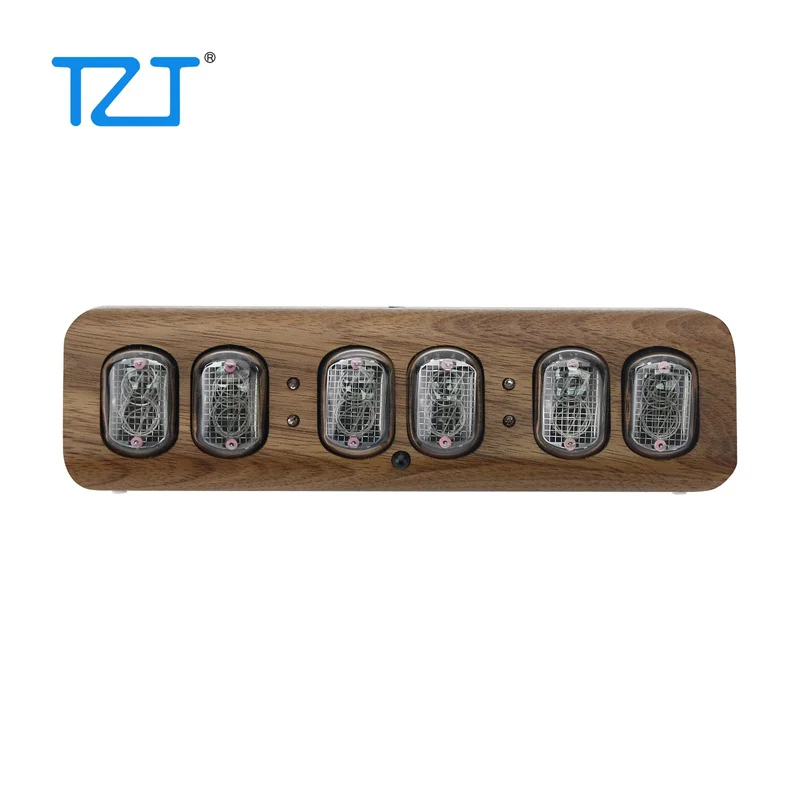 Imagem -05 - Tzt Soviética In12 Brilho Tubo Relógio Bluetooth Nixie Tubo Relógio Despertador Eletrônico com Madeira Sólida Shell Rosewood Noz