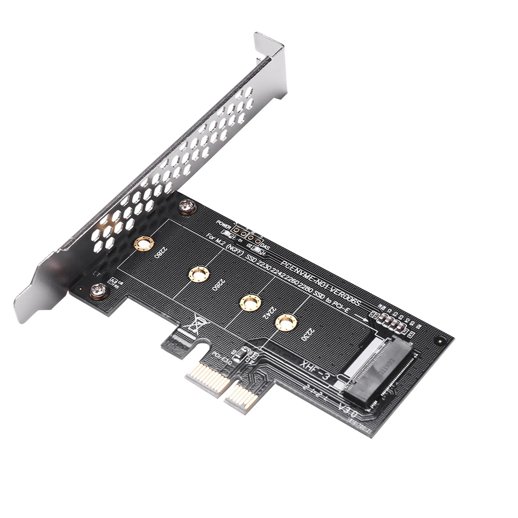 Stylish-3X Add On Cards PCIE To M2 Adapter PCI Express 3.0 X1 To NVME SSD M2 PCIE Raiser Adapter Support 2230 2242 2260 2280 M.2