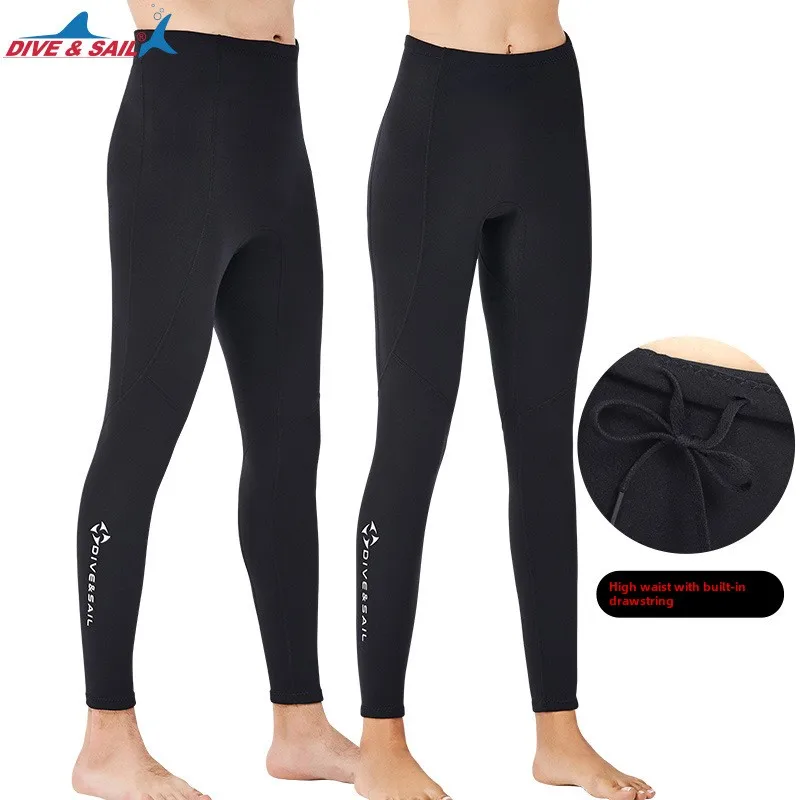 

DIVE&SAILNew Men2MMThick Warm Diving Trousers Women's Split Snorkeling Pants Sailing Surfing Winter Swimming Pants