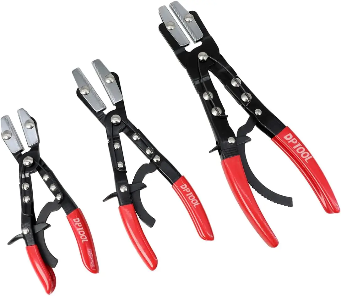 

3pcs Hose Pinch Off Pliers Set, 8-12inch, Locking Pliers for Automotive Hose, Radiator, Fuel, Heater & Coolant Lines