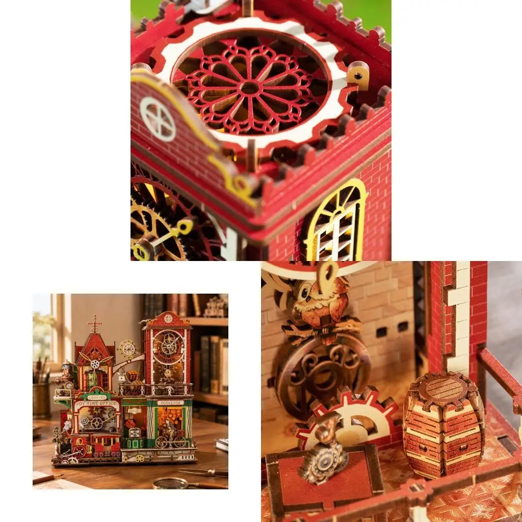 XXFE Wooden Building Puzzle for Model-Making and Three-Dimensional Display