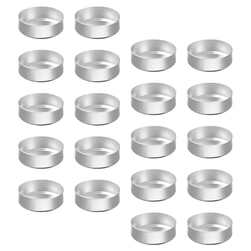 

150Pcs Aluminum Tea Light Tins Lightweight Heat Resistant Empty Cups for DIY Scented Candles Decorative Jars