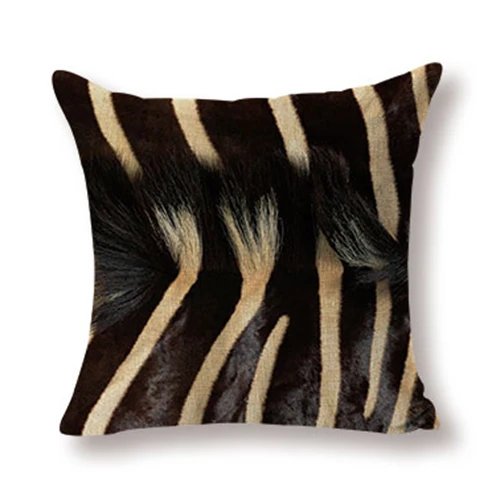 Decorative Throw Pillows Cases Leopard Wood Grain Sofa Cushion Covers Car Home Pillowcase Living Room Decoration