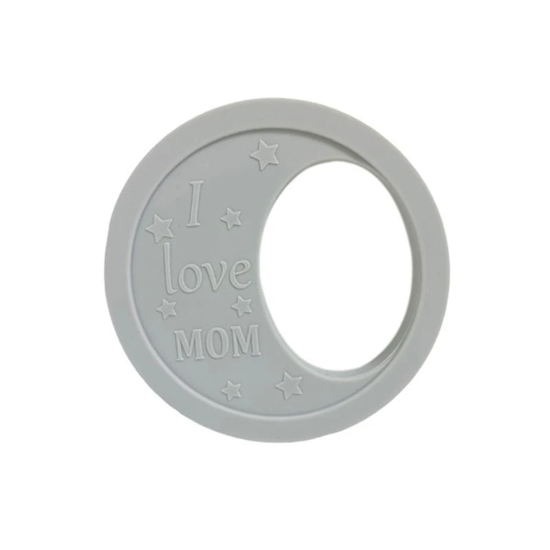 

J15U Baby Moon Форма Прорезыватель Кольцо Силиконовые Бусины Молярная Пустышка Игрушки Для Прорезывания Зубов