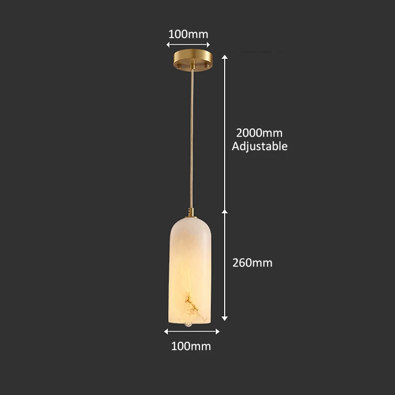 Modern Creative Home Interior Decoration Ceiling Lights Room Dining Table Light Living Room Natural Marble Led Pendant Lamp image 5