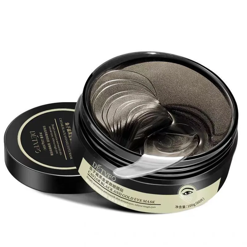 60 個キャビアコラーゲンアイマスク保湿ジェルアイマスクアイパッチくまを削除目を引き締める韓国のスキンケア