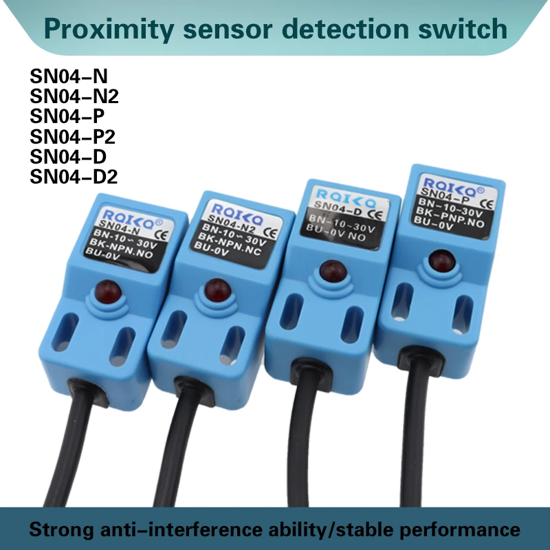 SN04-N SN04-N2 SN04-P SN04-P2 DC NPN PNP NO NC 4MM DC 10-30V SN04 Inductive Proximity Sensor Detection Switch