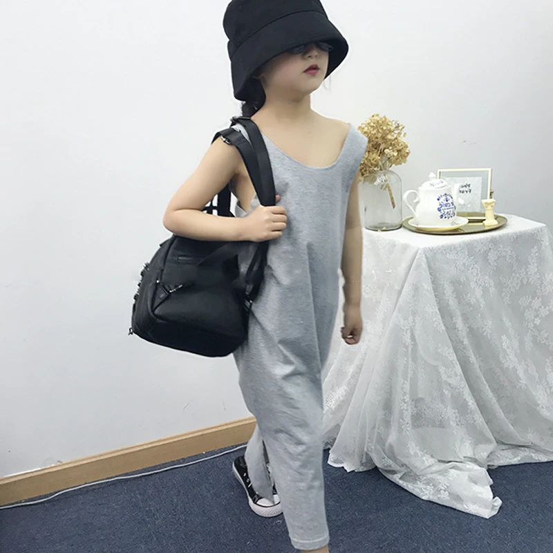 Baby Girl Dresses Japanese Children Casual Clothes Open Back Long Sweater Vestidos Girls Fashion Kids Outfit Dresses For Girls