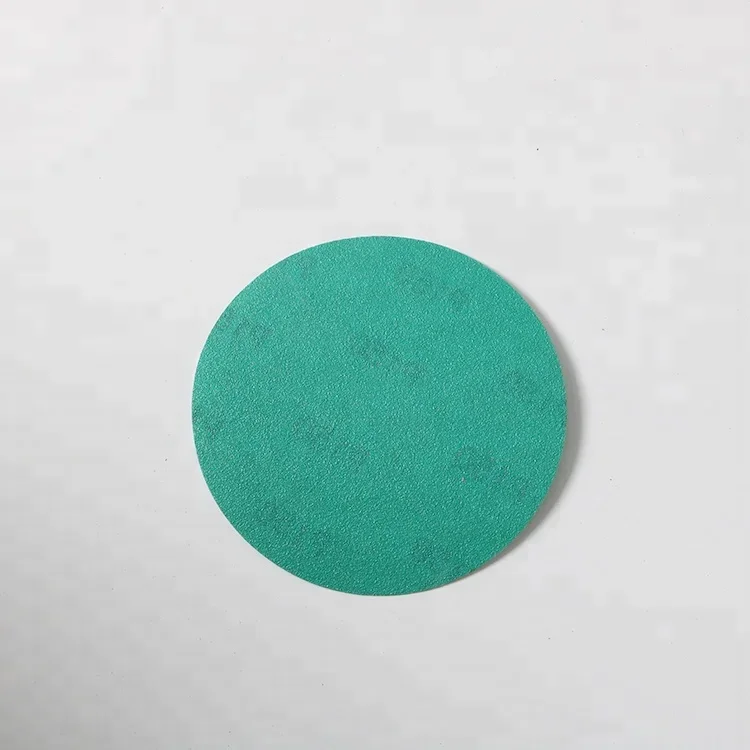 Wholesale Custom Abrasive Tool Disc Sandpaper Self Adhesive Abrasive Paper PET Green