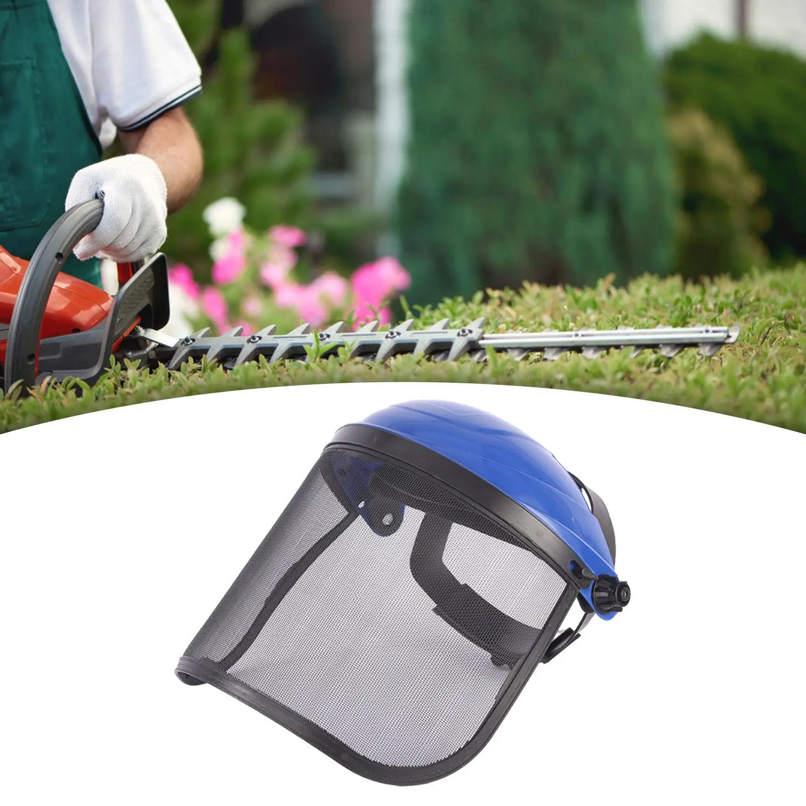 Visiera per colpire le erbacce Protezione per coltivare le erbacce Visiera per motosega in rete per lavori di giardino industriale Erbarca che mangia Arborist