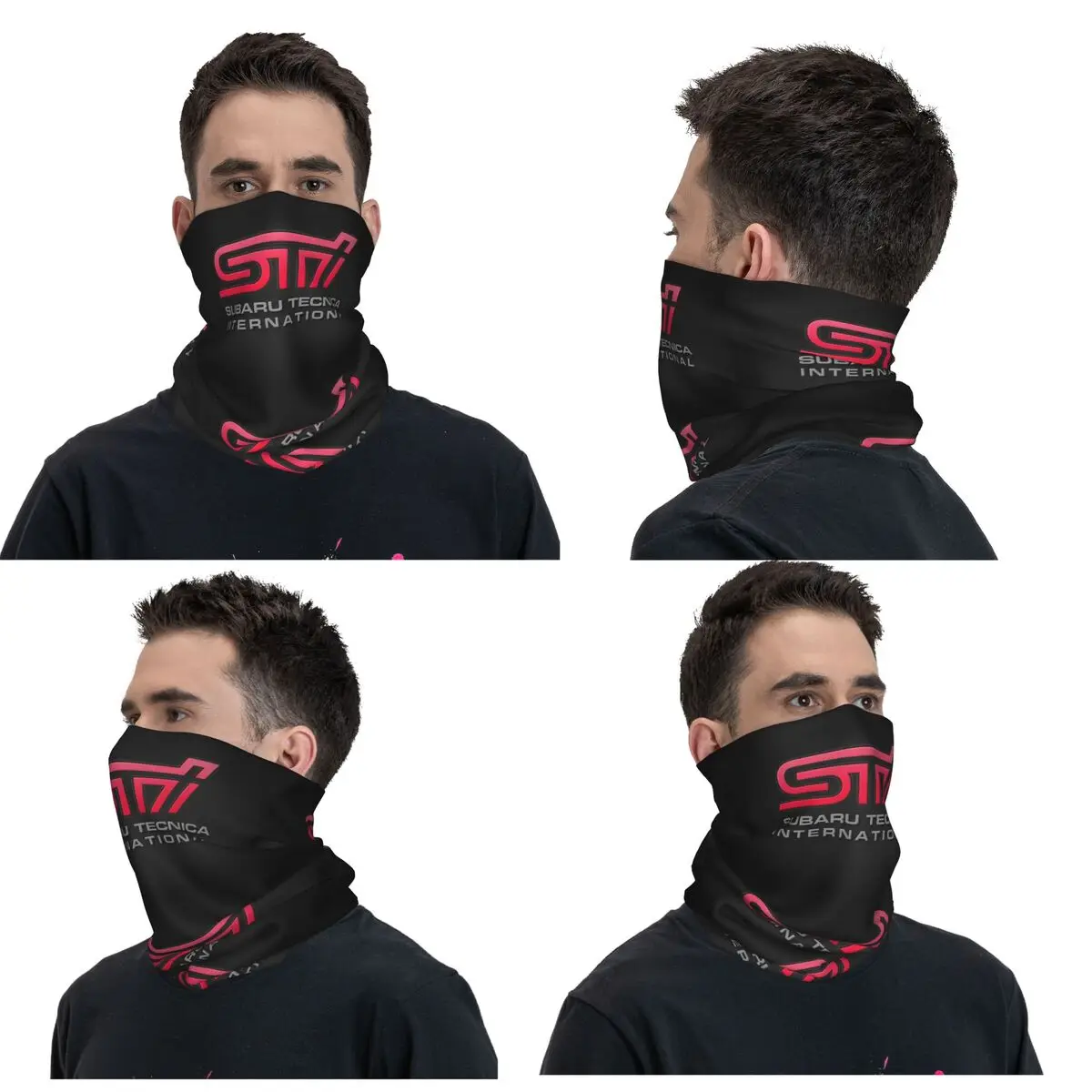 Subaru STI Car (6) Bandana Neck Cover Printed Mask Scarf Multifunction FaceMask Cycling For Men Women Adult Windproof